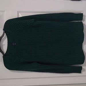 American Eagle Knit Jeggings Sweater Forest Green Size Medium